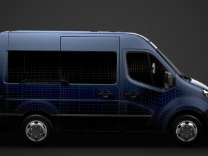 vauxhall movano l1h2 windowvan 2020 3D Model