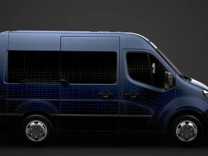 vauxhall movano l1h2 windowvan 2020 3D Model