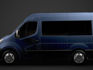 vauxhall movano l1h2 windowvan 2020 3D Model