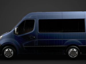 vauxhall movano l1h2 windowvan 2020 3D Model