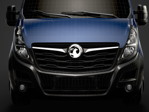 vauxhall movano l1h2 windowvan 2020 3D Model