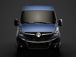 vauxhall movano l1h2 windowvan 2020 3D Model