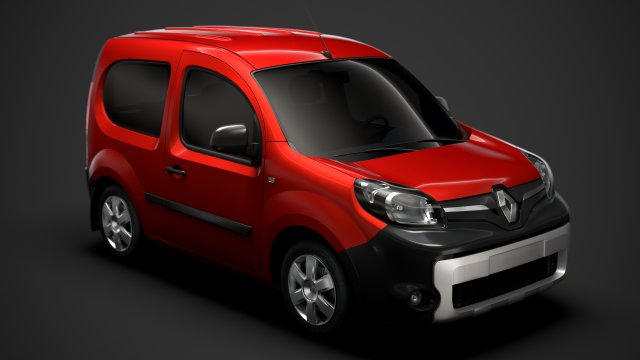 renault kangoo combi l1 2019 Modelo 3D .c4d .max .obj .3ds .fbx .stl .blend