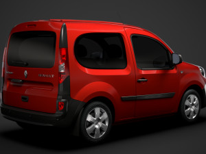 renault kangoo combi l1 2019 Modelo 3D