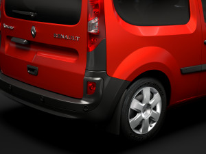 renault kangoo combi l1 2019 Modelo 3D