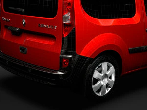 renault kangoo combi l1 2019 3D Model