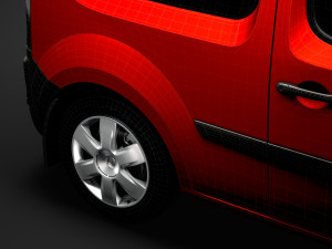 renault kangoo combi l1 2019 Modelo 3D