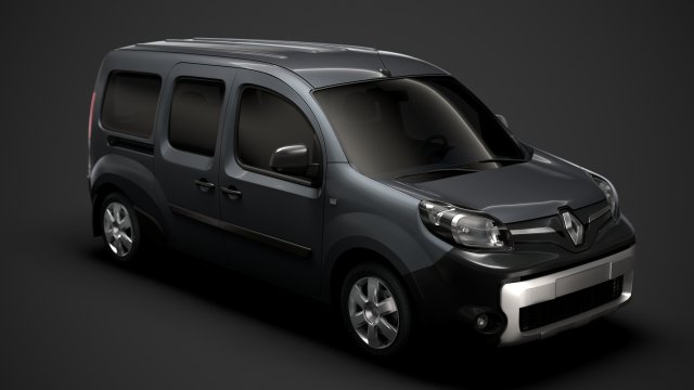 renault kangoo combi l3 2019 3D Модель .c4d .max .obj .3ds .fbx .stl .blend 
