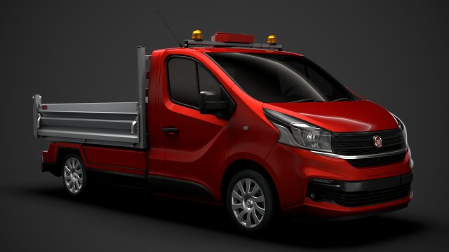fiat talento tipper 2020 Model 3D .c4d .max .obj .3ds .fbx .stl .blend 