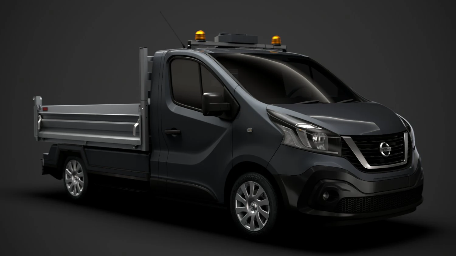 nissan nv300 tipper 2020 3D Model .c4d .max .obj .3ds .fbx .stl .blend 