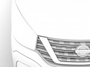 nissan nv300 tipper 2020 3D Model