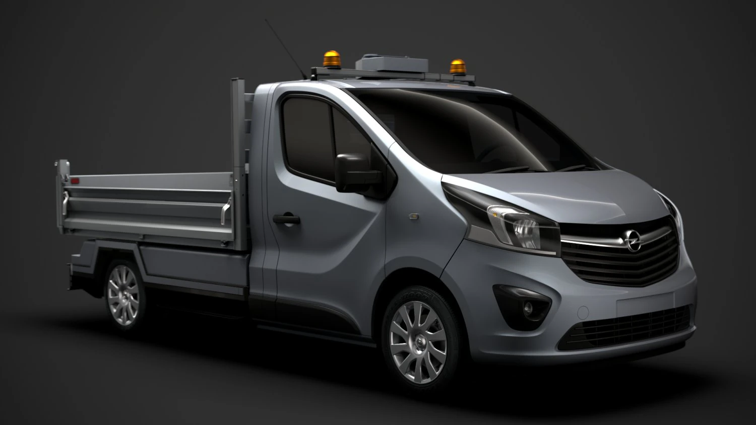 opel vivaro tipper 2014 3D Model .c4d .max .obj .3ds .fbx .stl .blend 