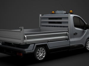 opel vivaro tipper 2014 3D Model