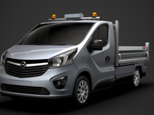 opel vivaro tipper 2014 3D Model
