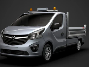 opel vivaro tipper 2014 3D Model