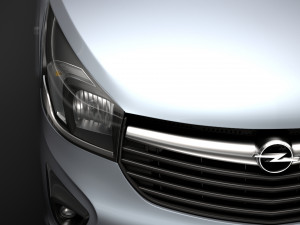opel vivaro tipper 2014 3D Model