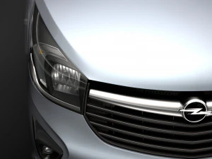 opel vivaro tipper 2014 3D Model