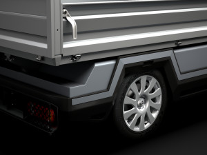 opel vivaro tipper 2014 3D Model