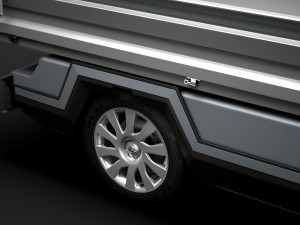 opel vivaro tipper 2014 3D Model