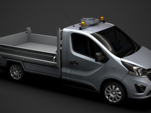 opel vivaro tipper 2014 3D Model