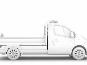 opel vivaro tipper 2014 3D Model