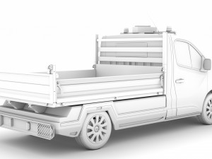 opel vivaro tipper 2014 3D Model
