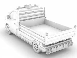opel vivaro tipper 2014 3D Model