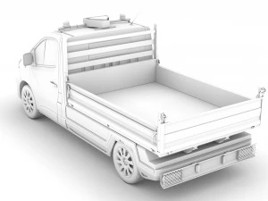 opel vivaro tipper 2014 3D Model