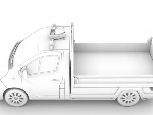 opel vivaro tipper 2014 3D Model