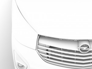opel vivaro tipper 2014 3D Model