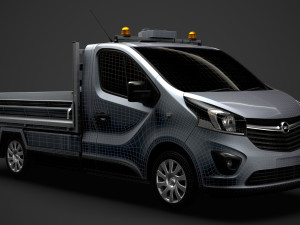 opel vivaro tipper 2014 3D Model