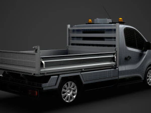 opel vivaro tipper 2014 3D Model