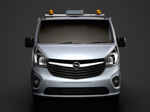 opel vivaro tipper 2014 3D Model