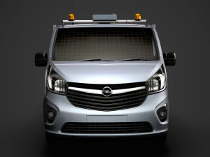 opel vivaro tipper 2014 3D Model