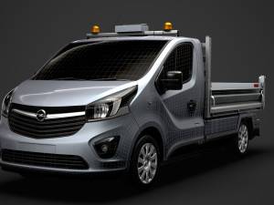 opel vivaro tipper 2014 3D Model