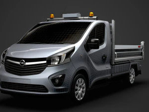 opel vivaro tipper 2014 3D Model