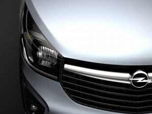 opel vivaro tipper 2014 3D Model