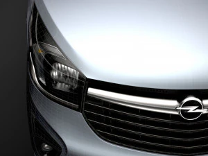 opel vivaro tipper 2014 3D Model