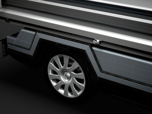 opel vivaro tipper 2014 3D Model