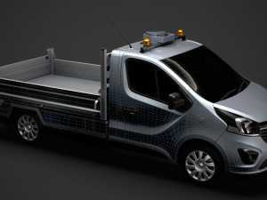 opel vivaro tipper 2014 3D Model