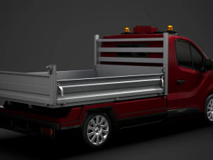 renault trafic tipper 2018 3D Model