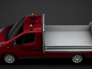 renault trafic tipper 2018 3D Модель