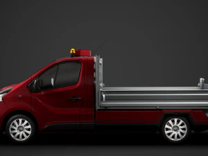 renault trafic tipper 2018 3D Model