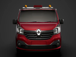 renault trafic tipper 2018 3D Model