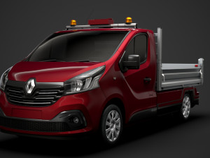 renault trafic tipper 2018 3D Модель