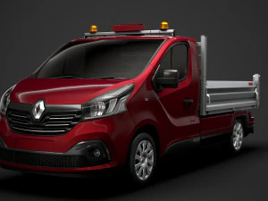 renault trafic tipper 2018 3D Model