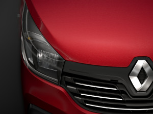 renault trafic tipper 2018 3D Модель