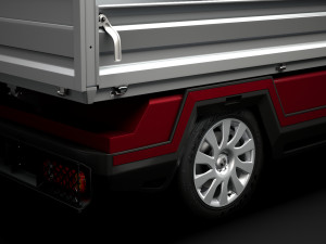 renault trafic tipper 2018 3D Модель