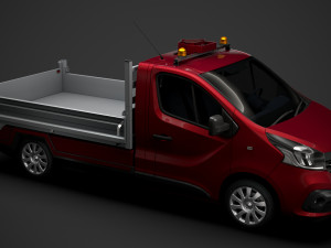 renault trafic tipper 2018 3D Модель