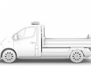 renault trafic tipper 2018 3D Model